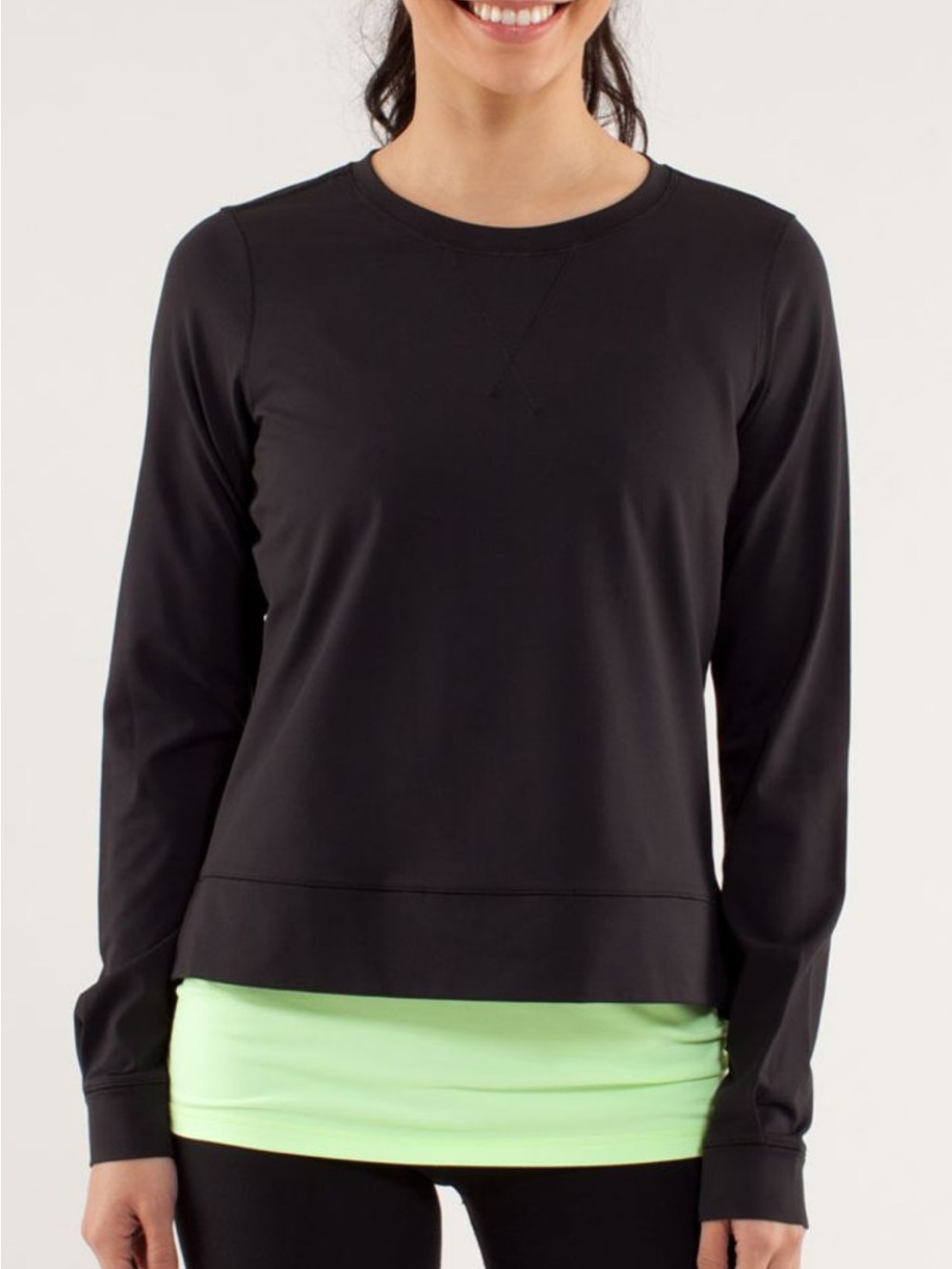 lululemon run warm up crew size 4